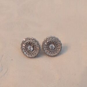 Sterling Silver Crystal Earrings